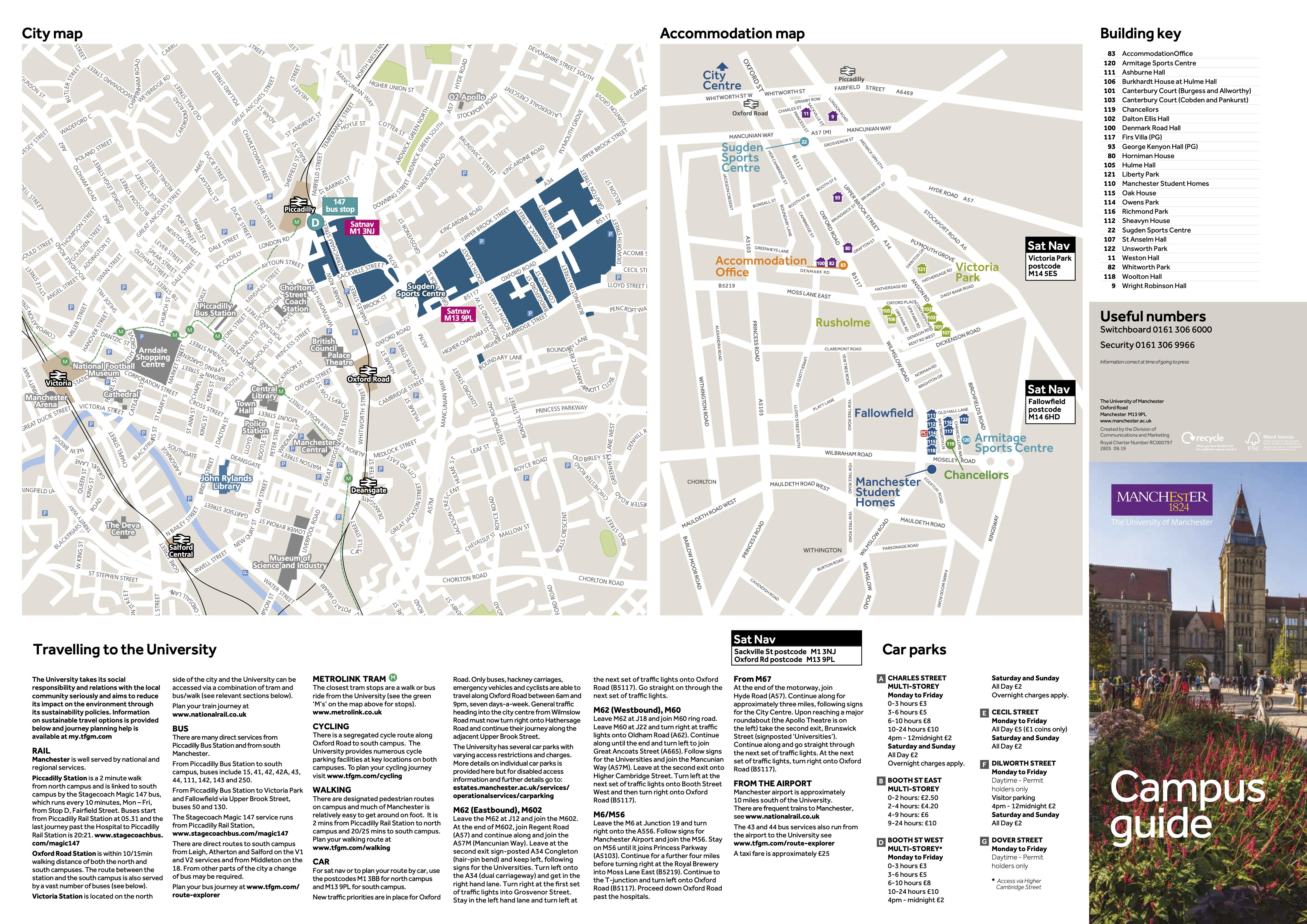 英国院校指南曼彻斯特大学地图及专业详情