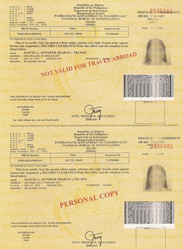  NBI Clearance NBI 