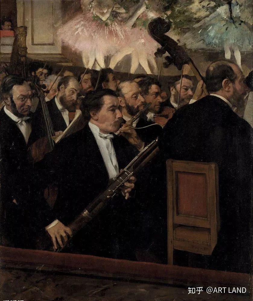 德加:《巴黎歌剧院的乐师》▲德加:《烫衣妇》▲德加:《舞女》