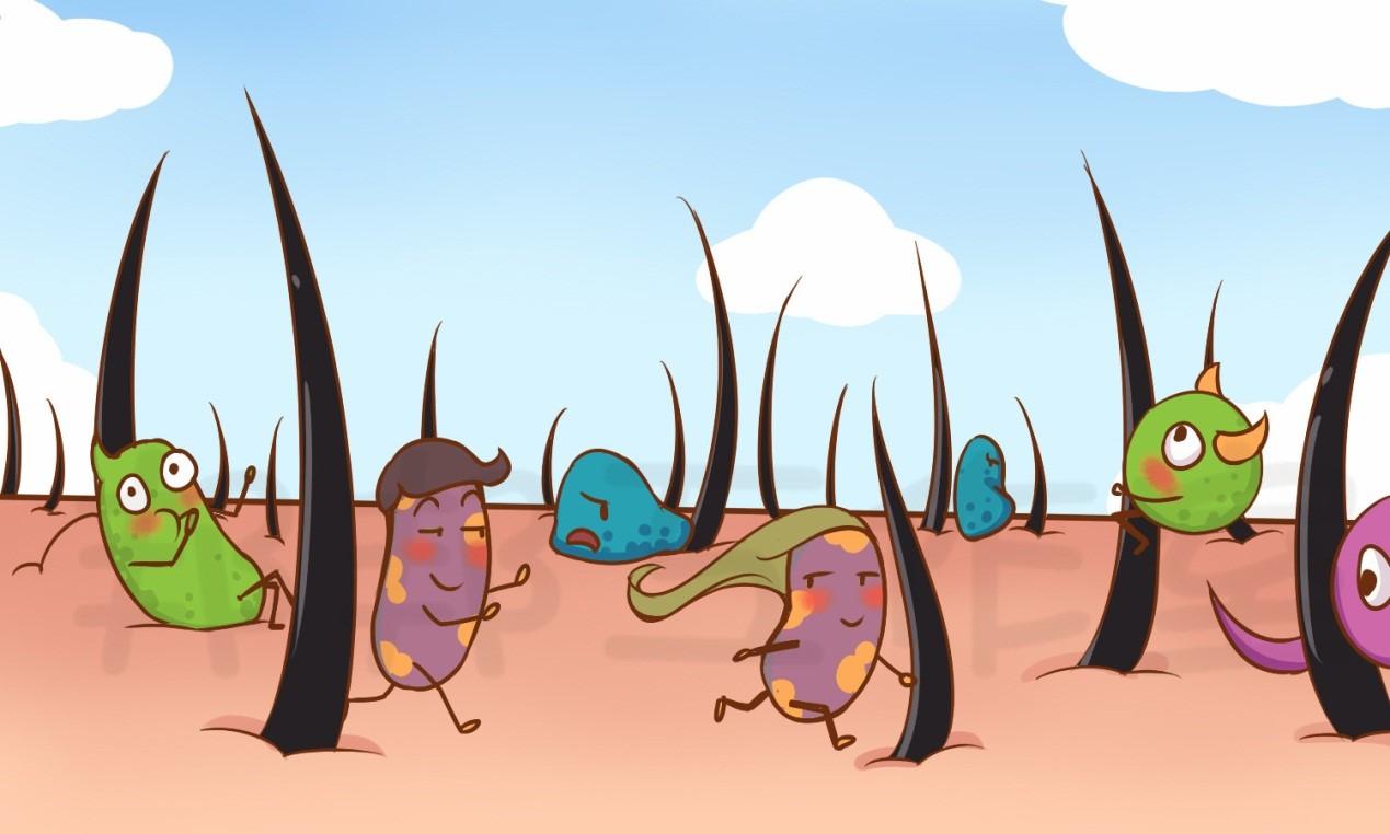 胸背部花一块白一块皮肤长这种花斑是怎么回事