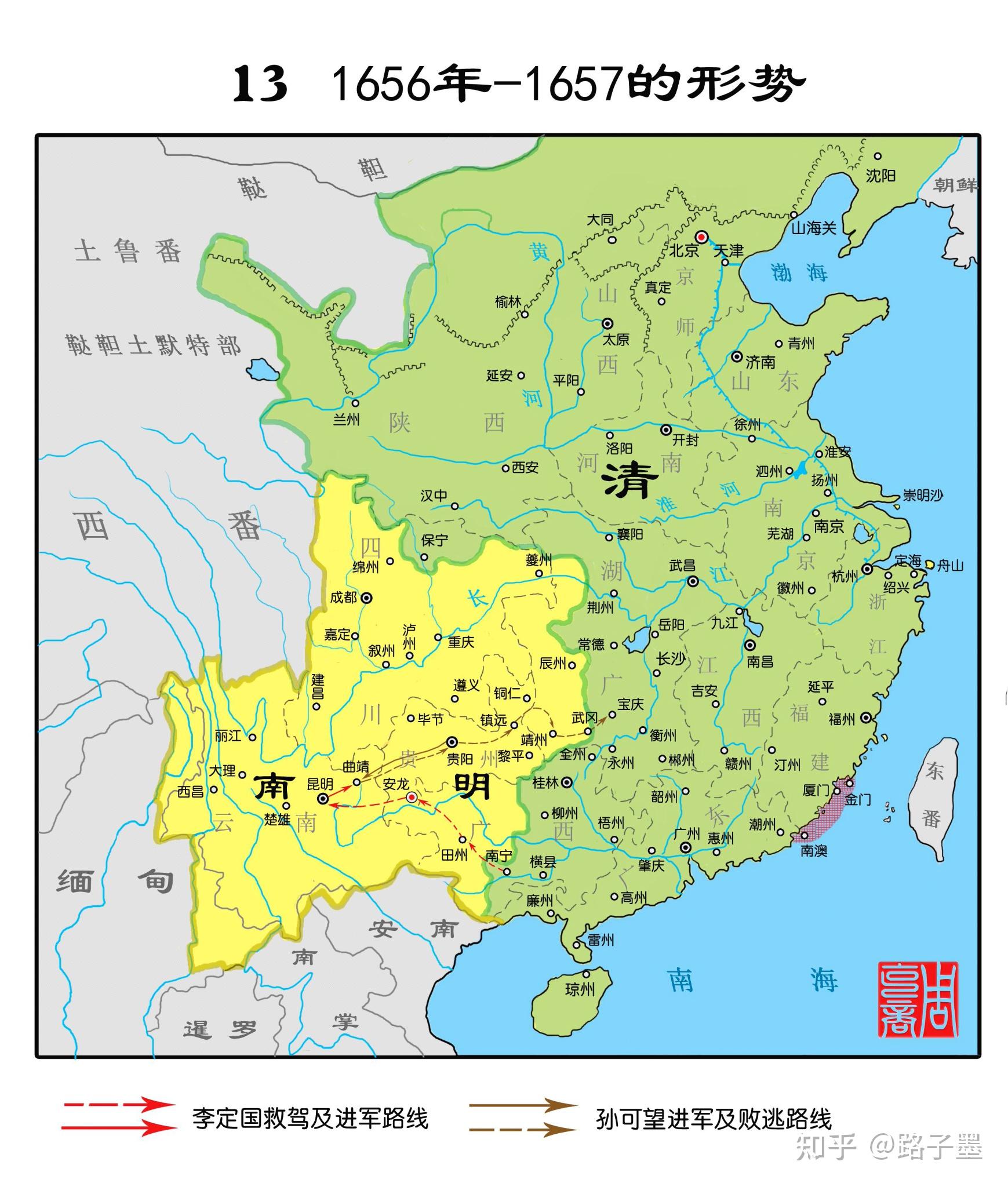 吴三桂反清时,大军抵达湖北荆州长江南岸的松滋地区而不再进,之后鏖战