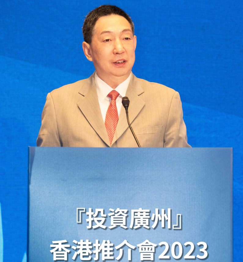 图注:广州市商务局局长洪谦