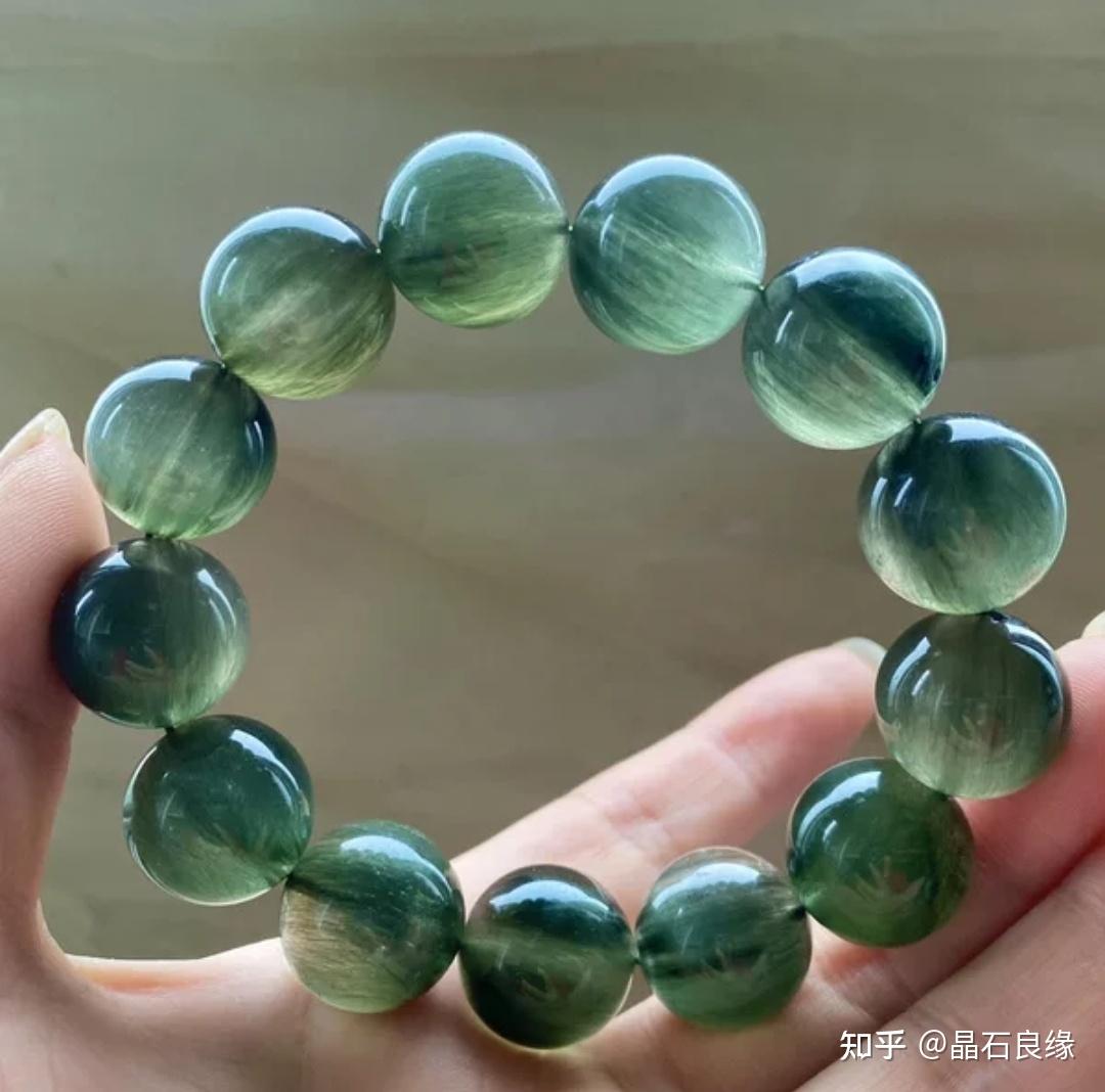 如何鉴别好的绿发晶? - 知乎
