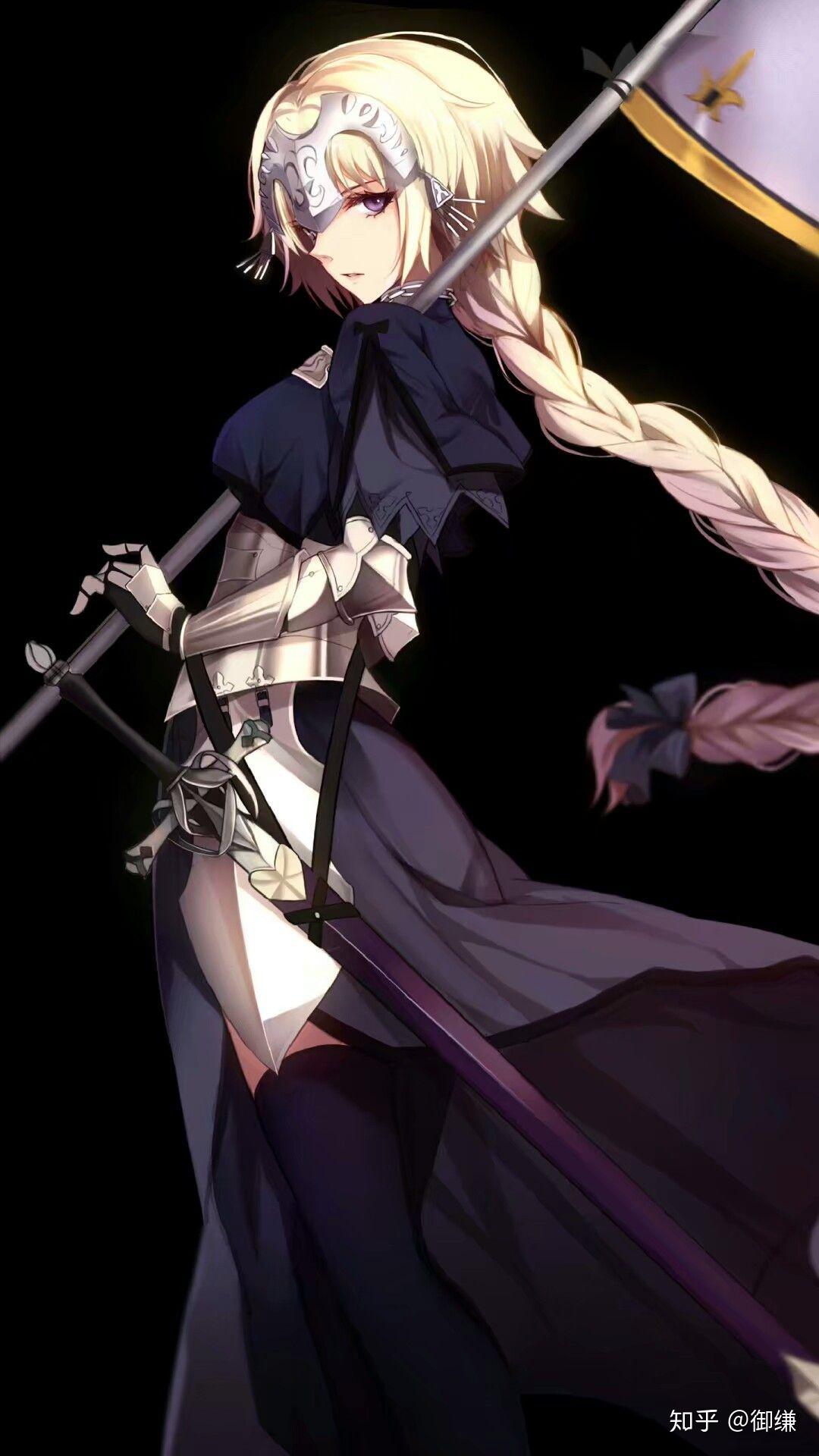 有什么好看的竖屏二次元妹子黑底色壁纸