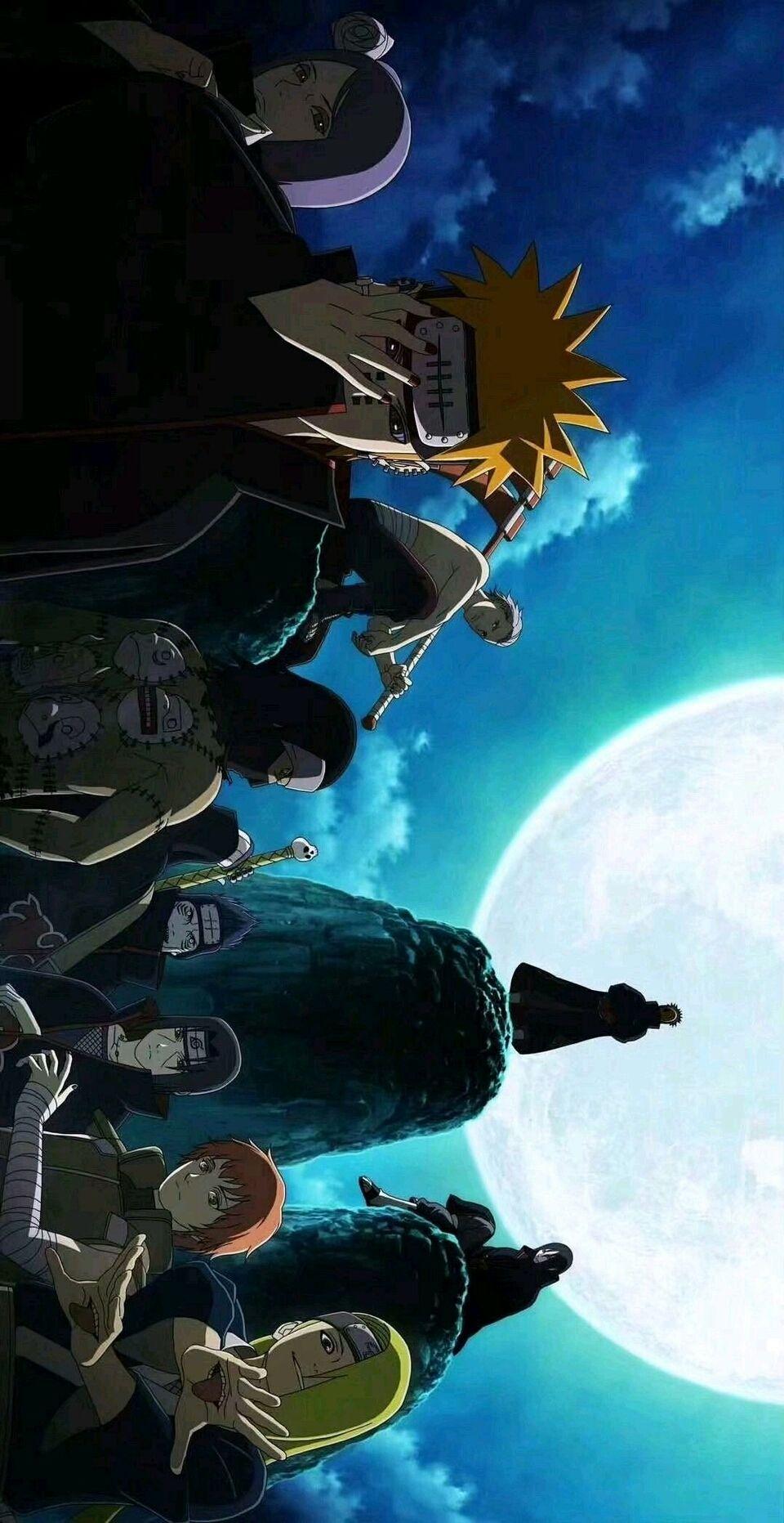 能分享一些火影晓组织手机壁纸吗