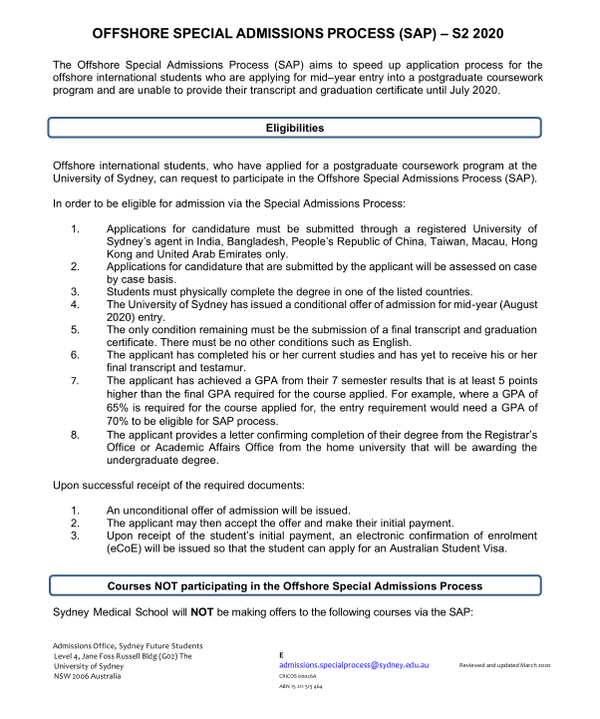 postgraduate coursework usyd