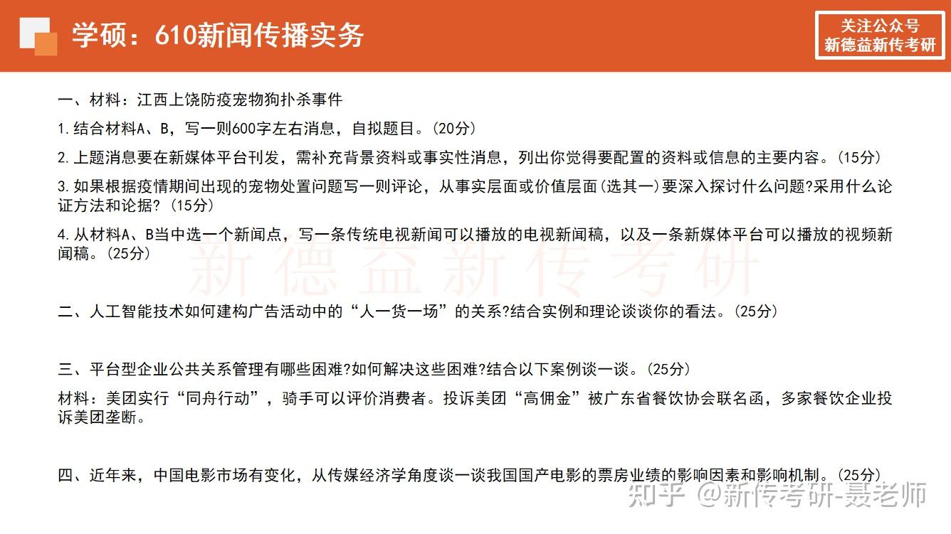 中國人民大學2023新聞傳播學考研參考書真題複習難度備考規劃公開課全