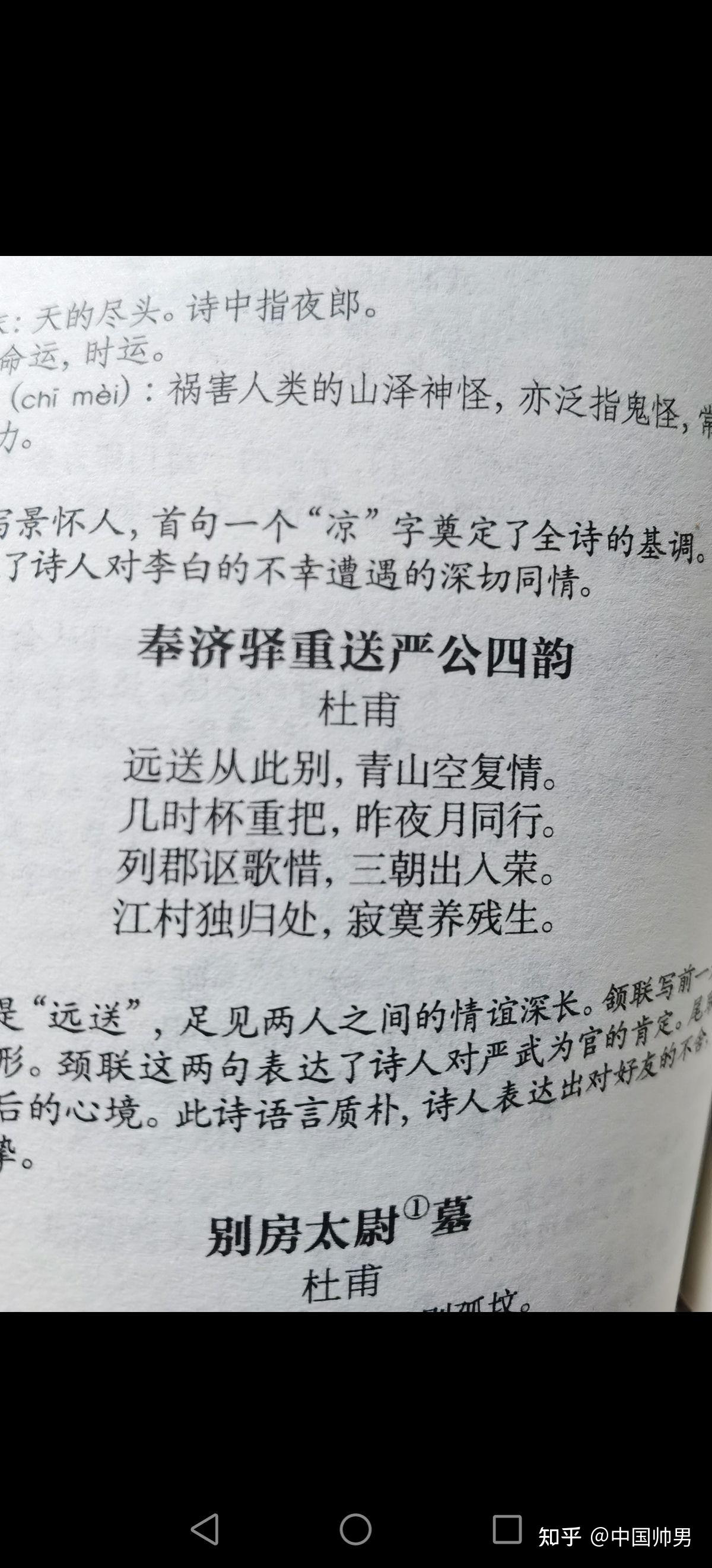 奉济驿重送严公四韵唐杜甫