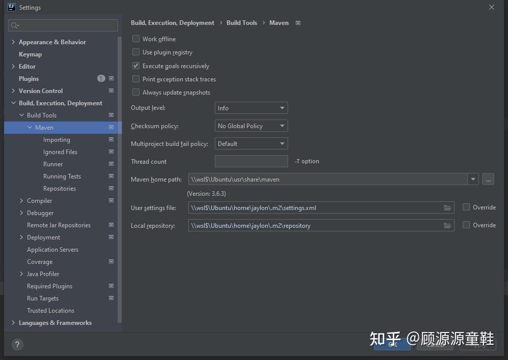  idea wsl2 java zsh jdk maven 