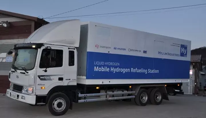世界上第一台移动式加氢站上路