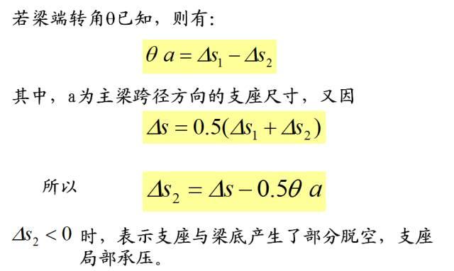 应保证支座不滑动,亦即支座与混凝土之间要有足够大的摩阻力来抵抗