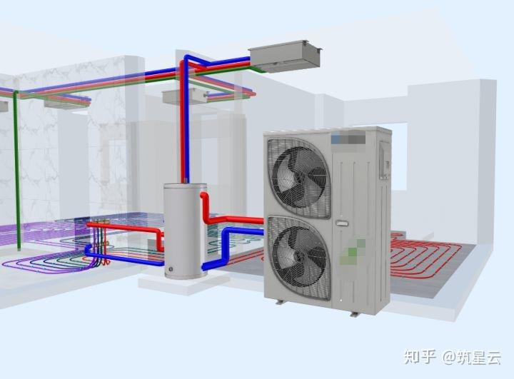 想装水系统中央空调先来了解水机它与氟机有何区别