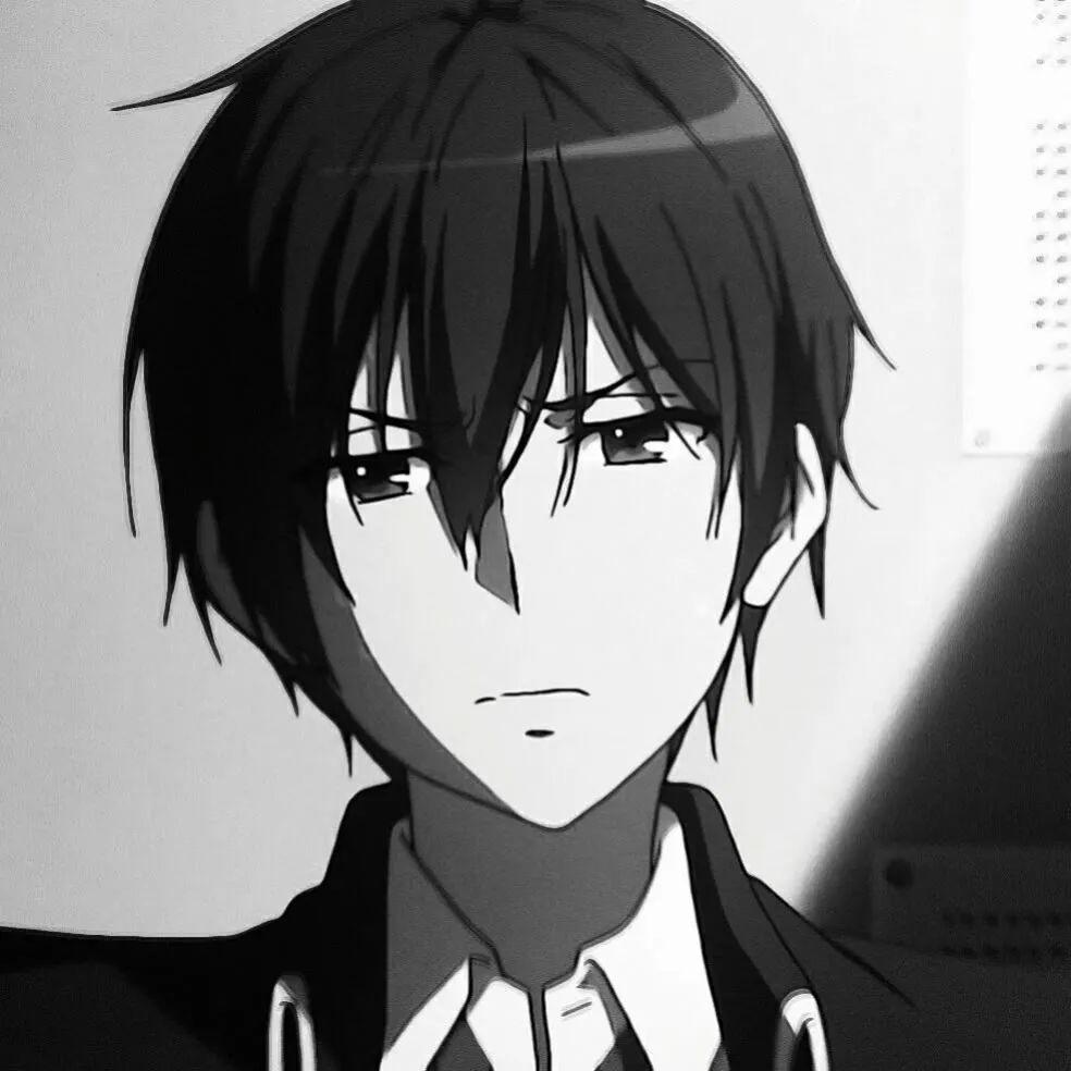 超酷的黑白动漫头像 - 知乎