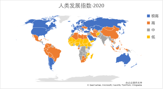 数据看中国vs世界世界各国人类发展指数排名2020