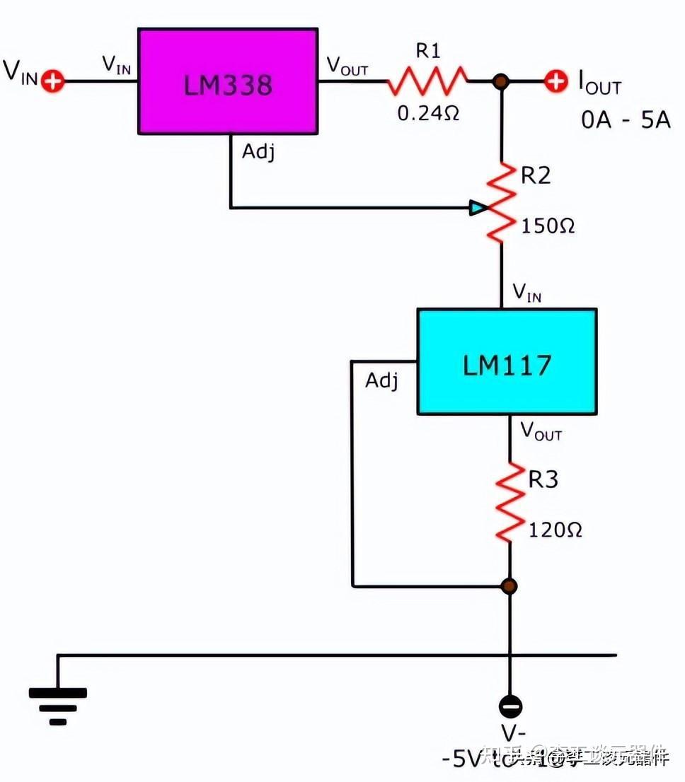 lm338大功率调压电路图图片