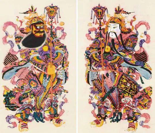 半丁老人 陳年 木版画 在銘