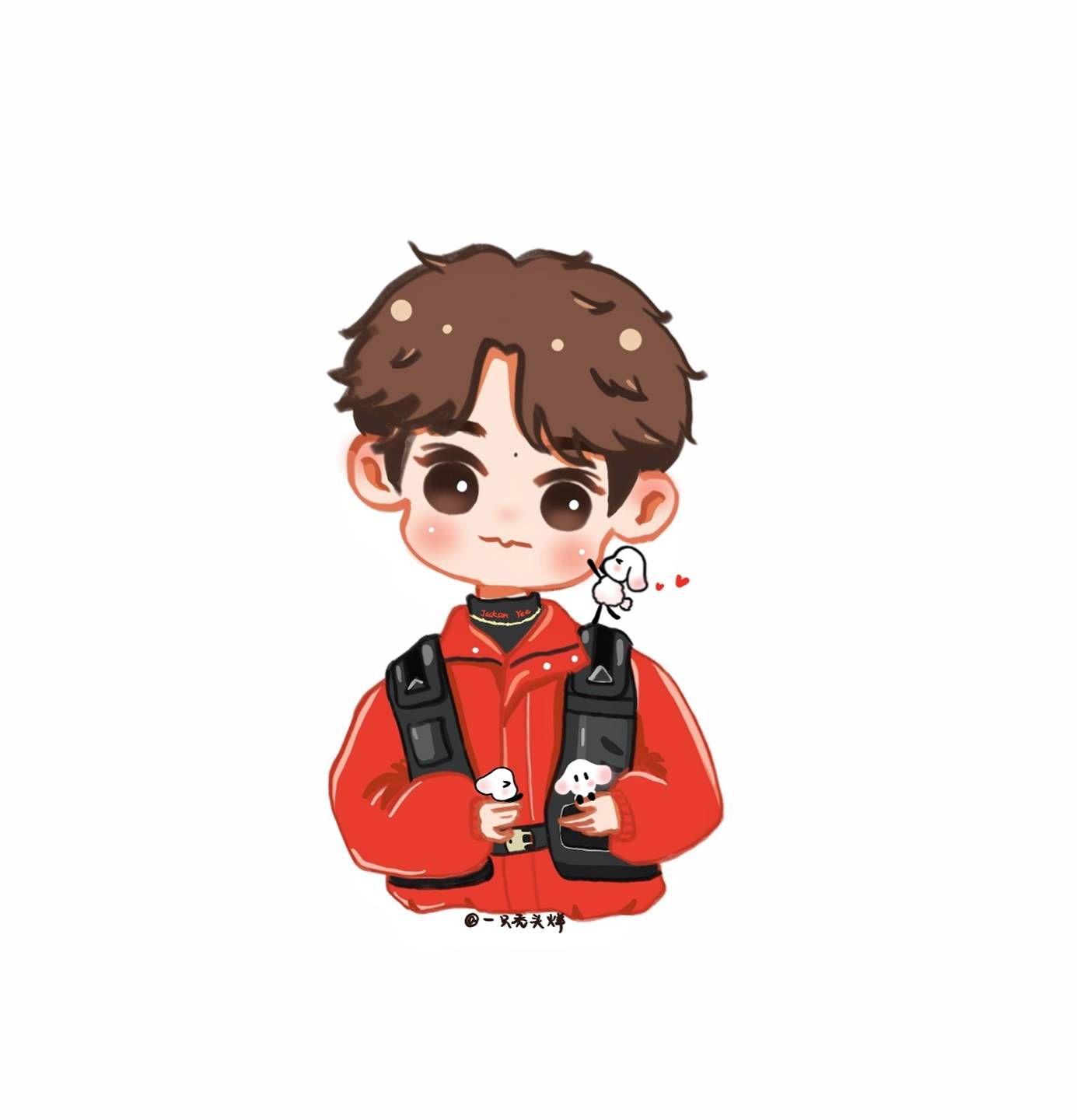 小伙伴们分享下易烊千玺的手绘图吧