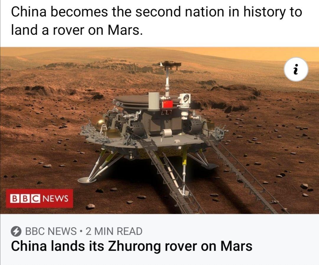 天问一号携「祝融号」火星车成功着陆,火星首次留下中国印迹,背后有