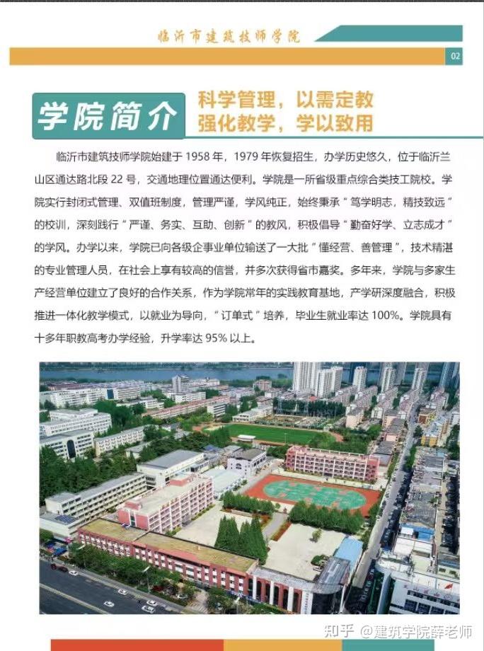 临沂建筑技师学院2025年招生简章 - 知乎