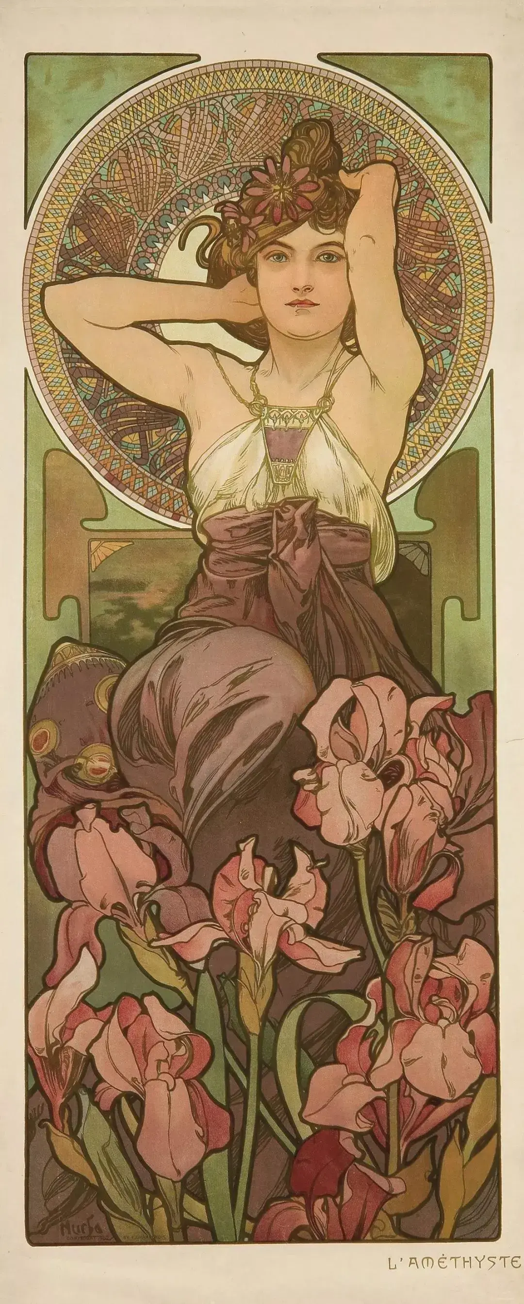 冬天》《秋天》《夏天》《春天》同时,穆夏创作了不少被称为"panneaux