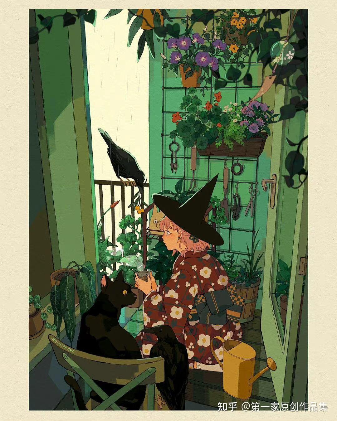 插画灵感来源人与自然