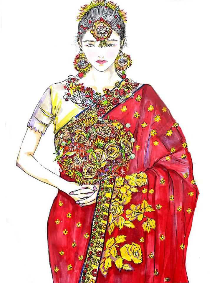 异域风情新娘手捧花