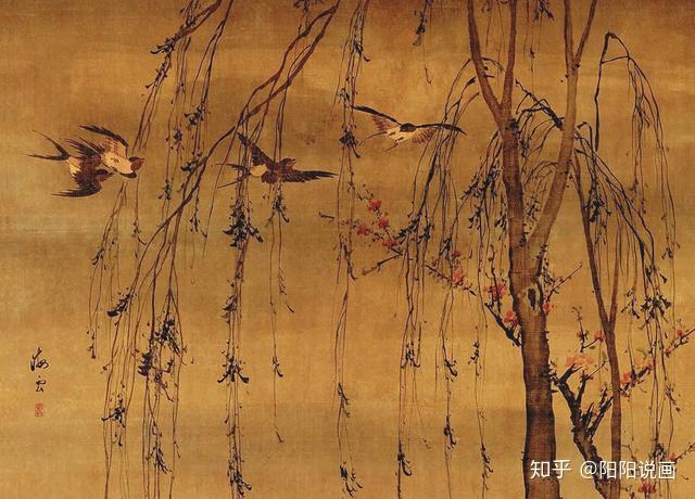 明，汪肇《柳禽白鹇图》（北京故宫博物院藏） - 知乎