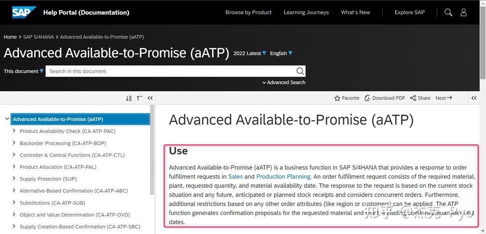 SAP S/4 HANA SD-PP，aATP – BOP（延期交货订单处理） - 知乎