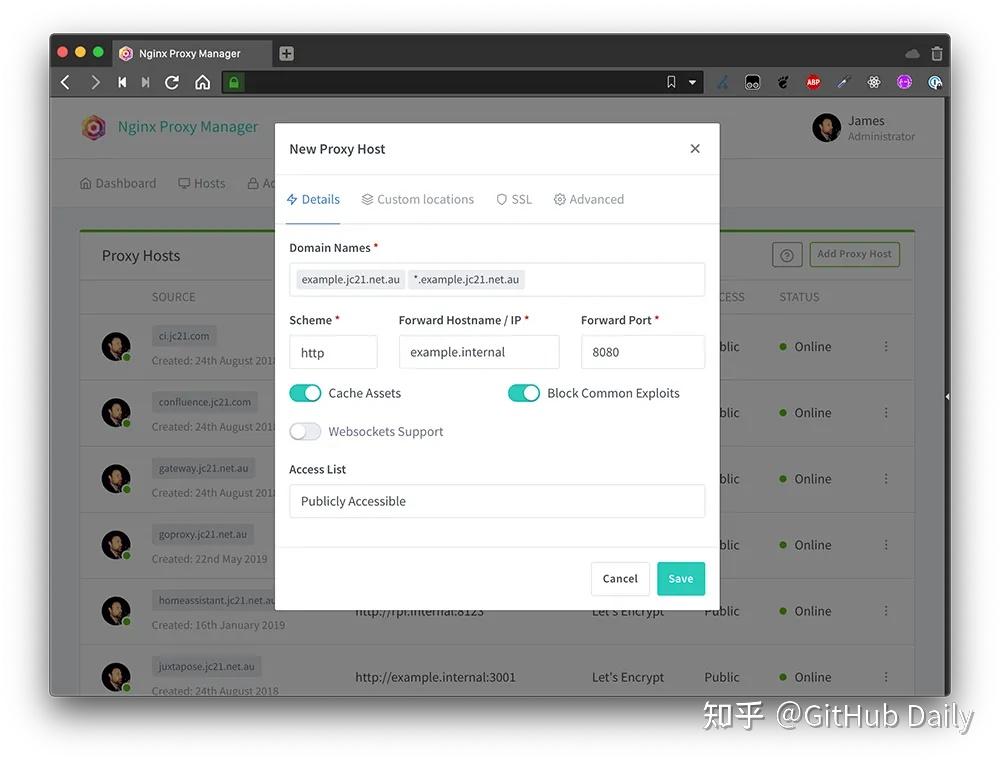 可视化配置 Nginx，29000+ GitHub Star！ - 知乎