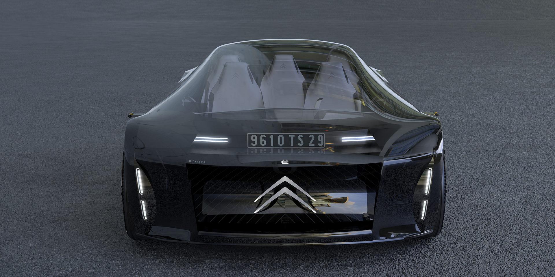 该车将轿车,跑车和多功能车融合,其展示未来汽车的科幻感