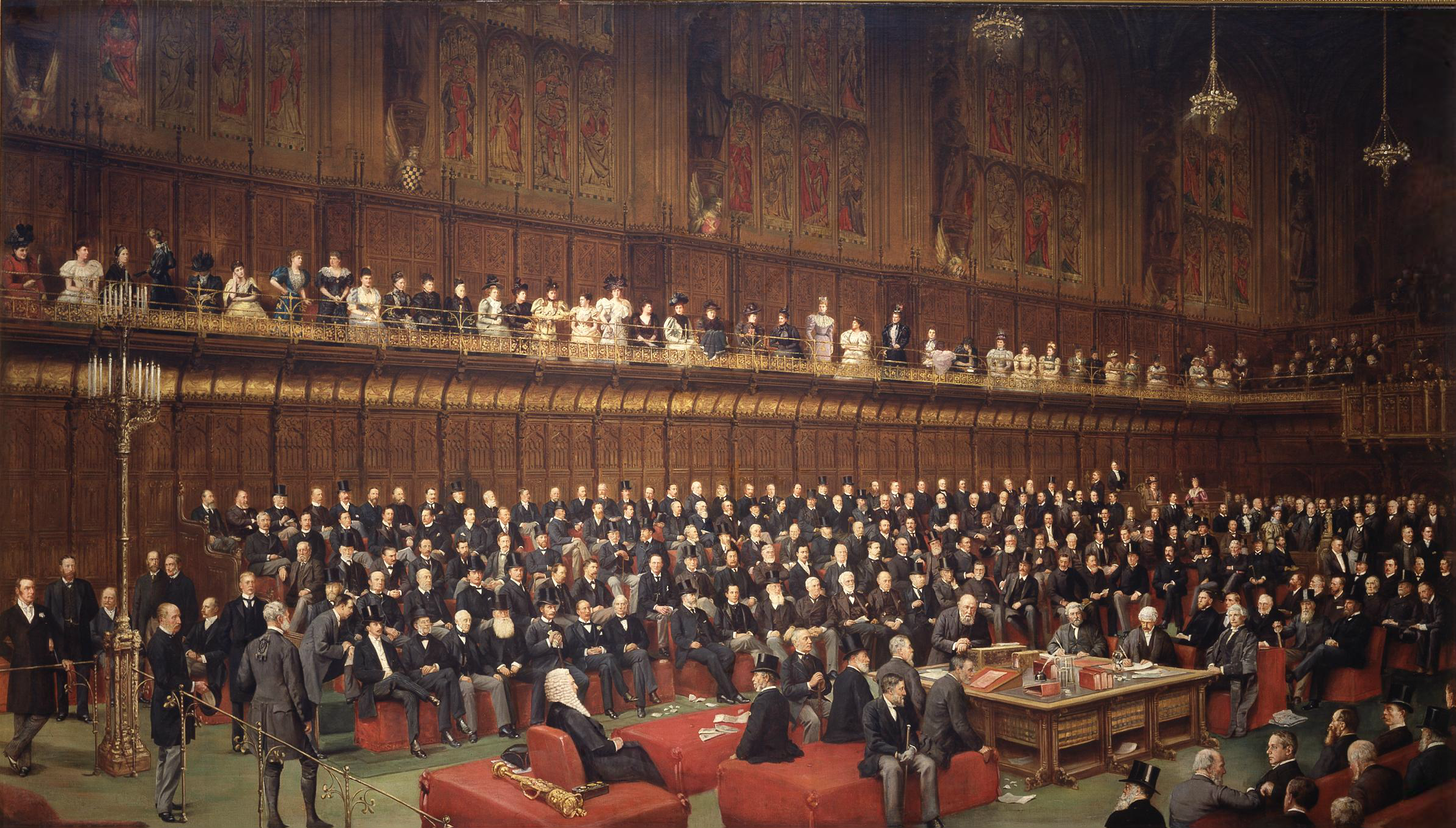 英国下议院结构图图片