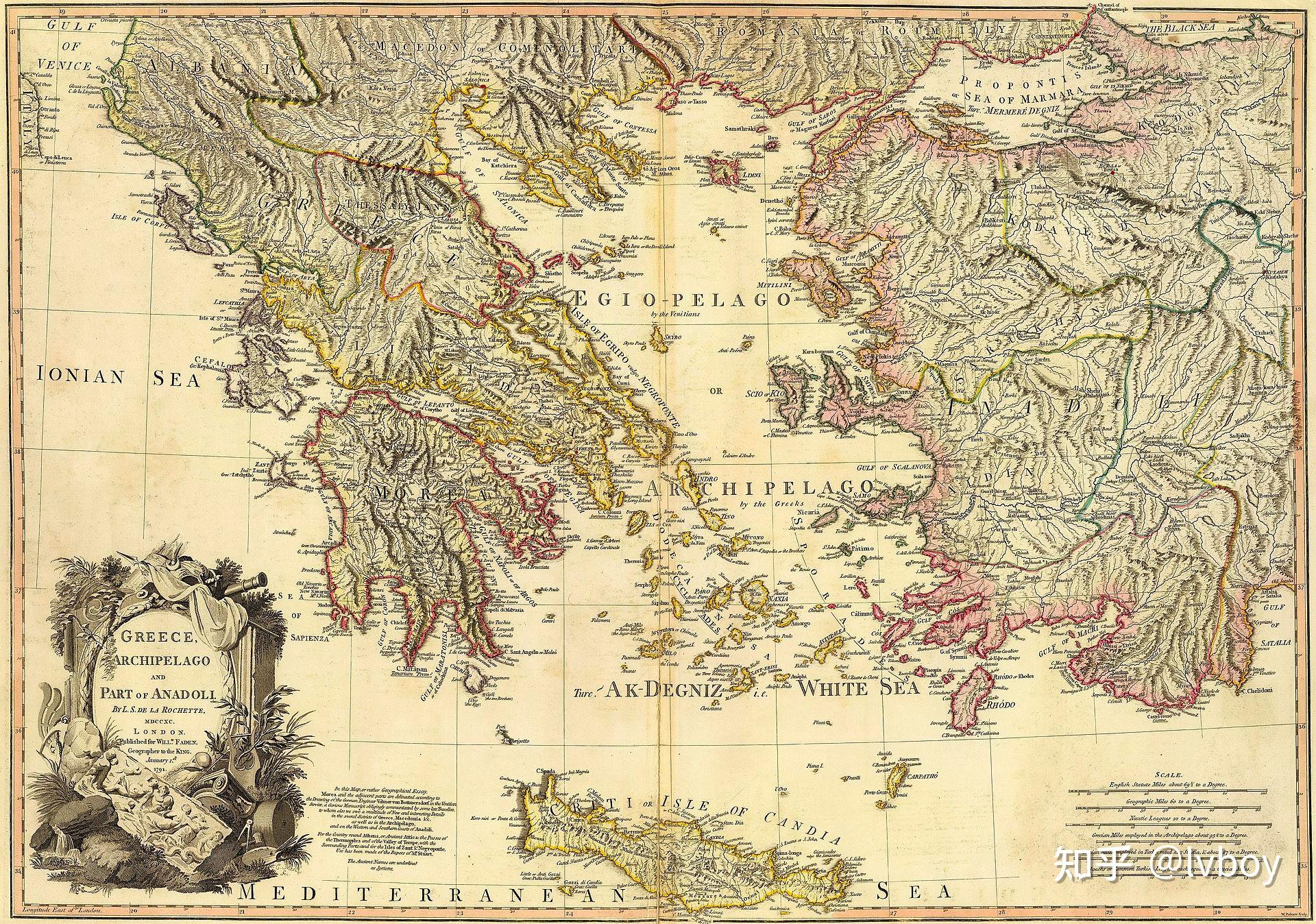 古代希腊地形图图片