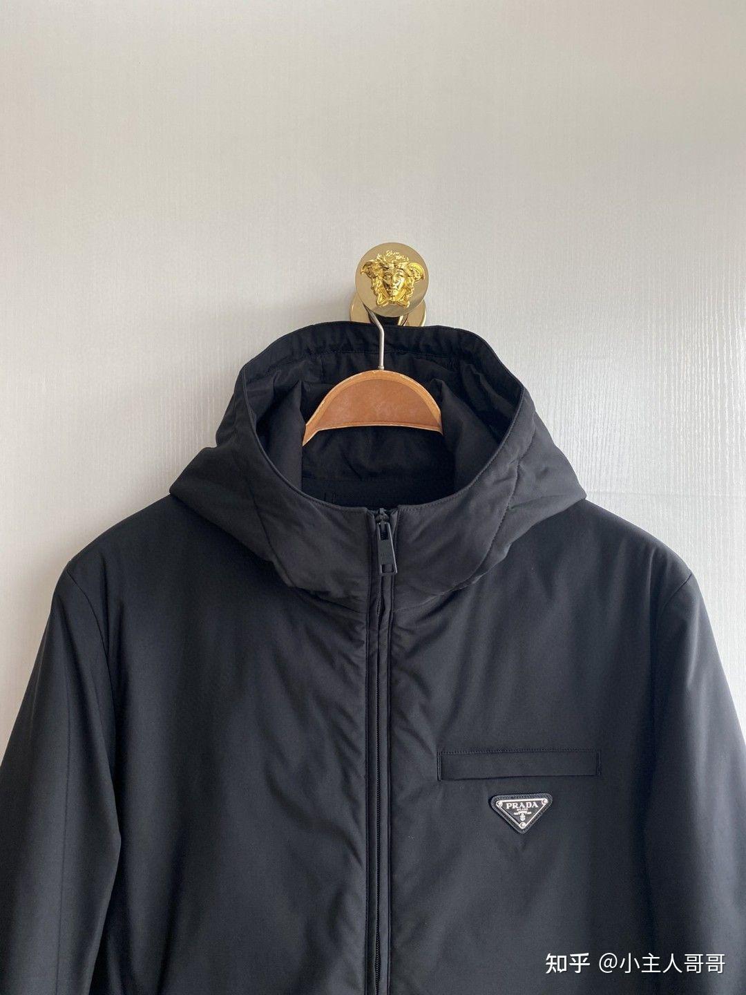 普拉达prada中长款棉服外套