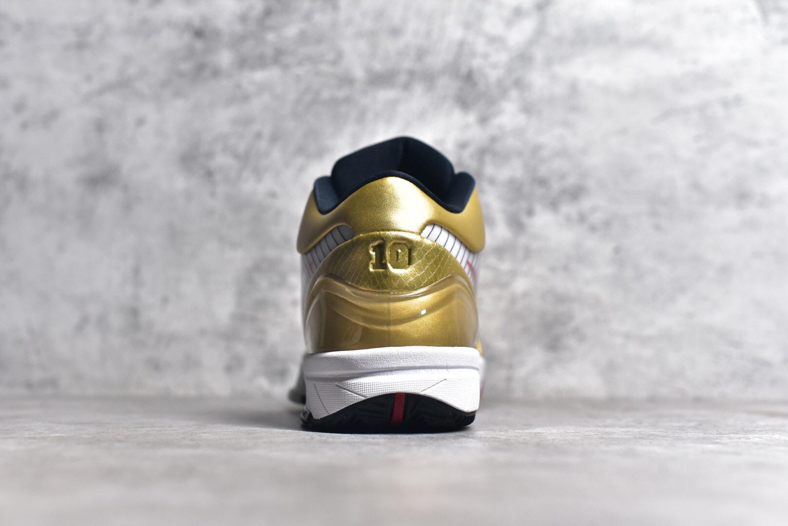 耐克科比四代奥运白金 nike zoom kobe 4 protro gold medal zk4 蛇纹