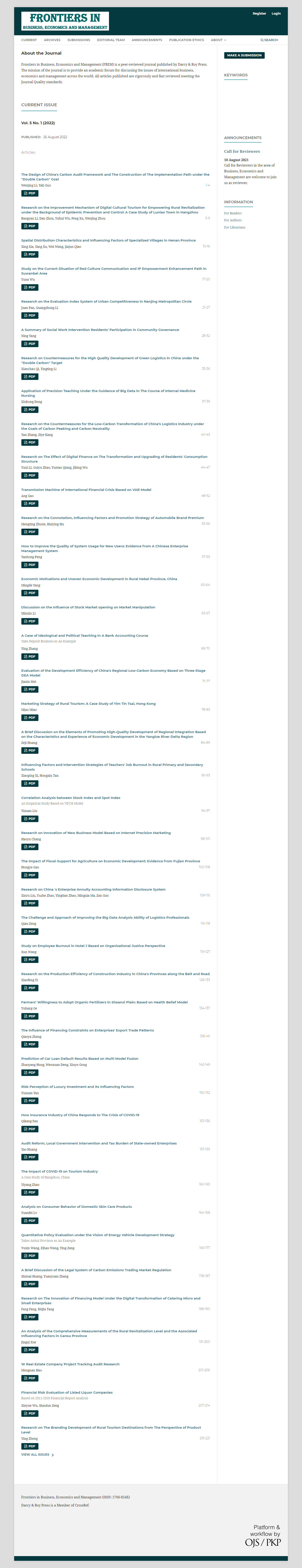 frontiers-in-business-economics-and-management-fbem-issn-2766-824x