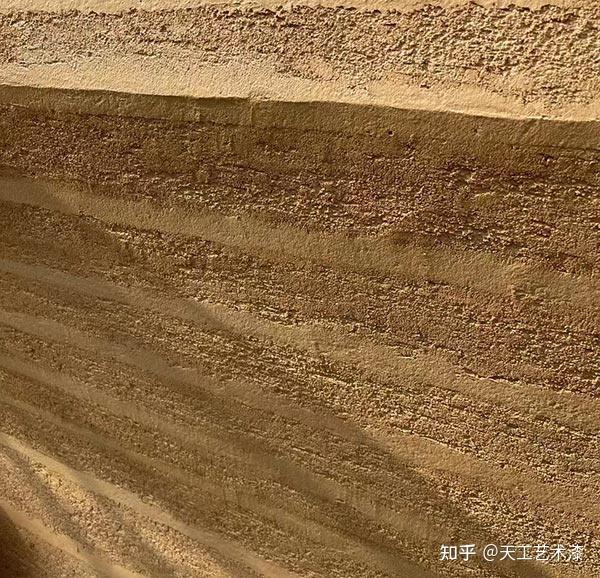 乡村使用夯土涂料建筑夯土墙效果图 - 知乎