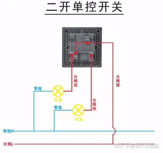 二开单控、单开、双开、单控、双控开关是什么,怎么接线? - 知乎