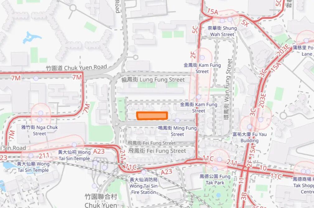 屋苑距离港铁黄大仙站约4分钟步程,两站即达九龙塘站和启德站,坐拥港