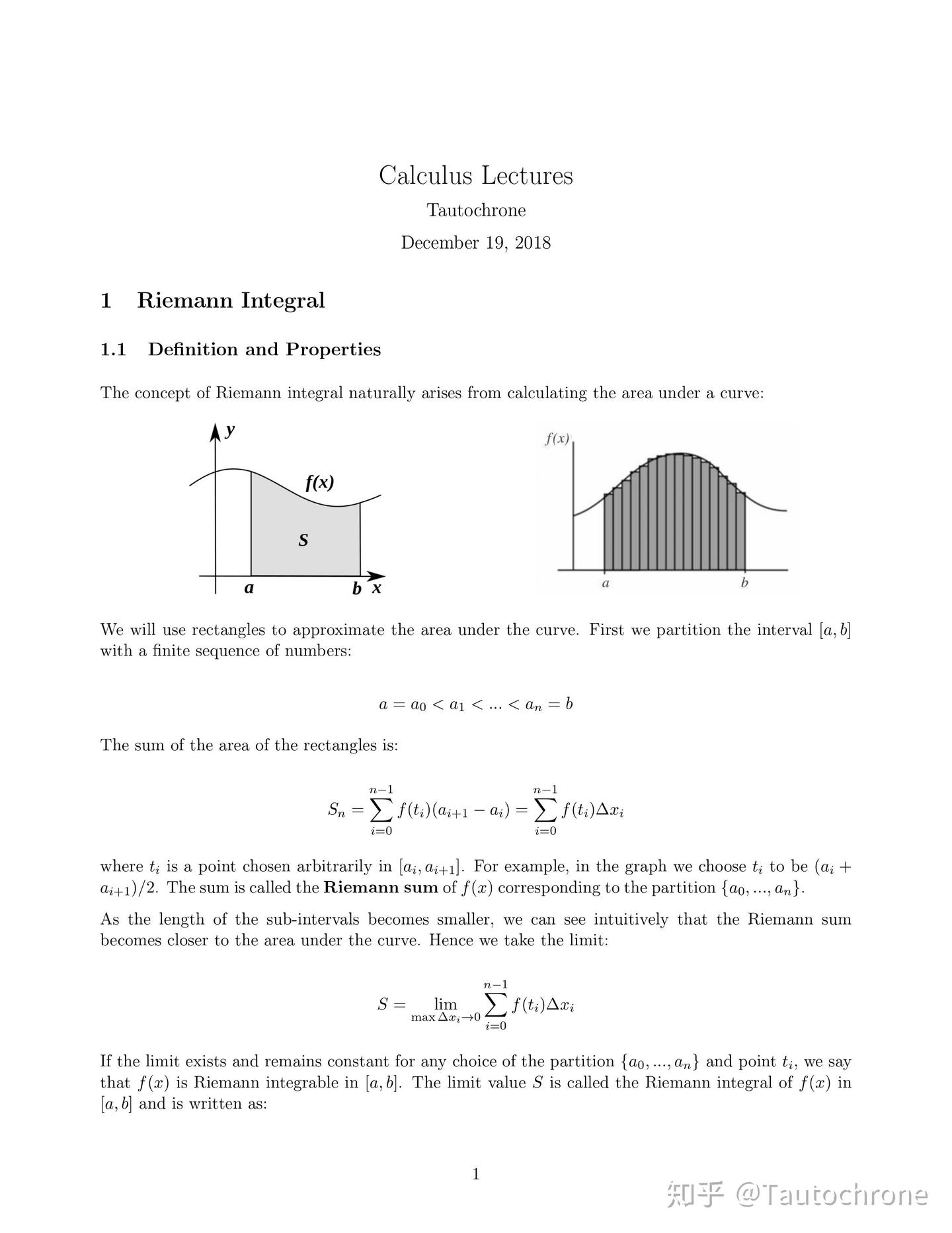 给高中生的微积分讲义- 知乎