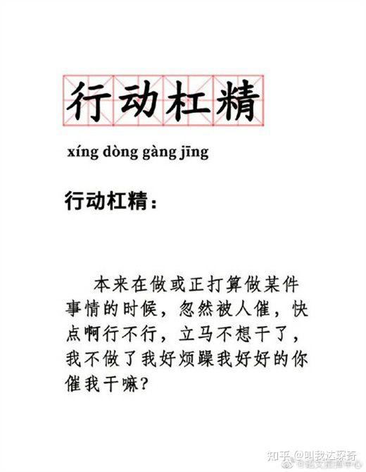 没错,我是一个标准的行动杠精,不要催我不要催我!