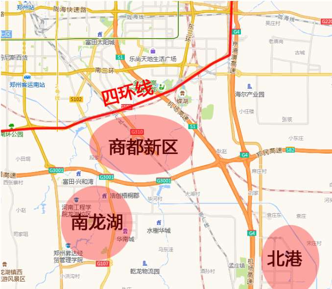 郑州南四环规划图图片