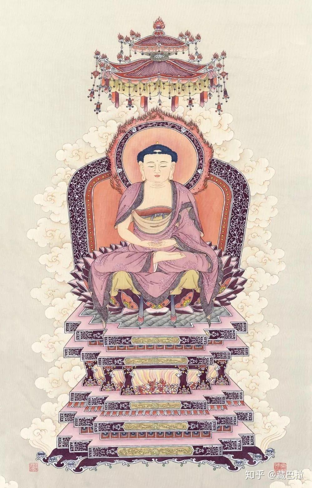 东密唐卡五方佛