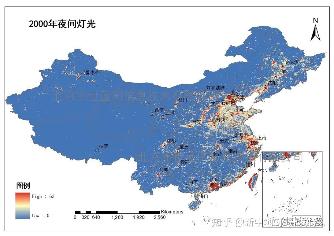 1992-2013年dmsp/ols和2012年至今的npp-viirs卫星夜光遥感影像数据