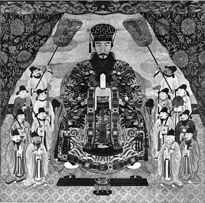 尚育王答:还有个3岁的男孩(指1843年出生的尚泰,琉球末代国王).