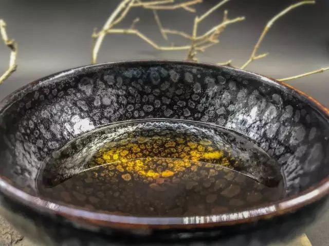 中国美術 油滴天目 在銘 碗 φ8.8cm(LC511)