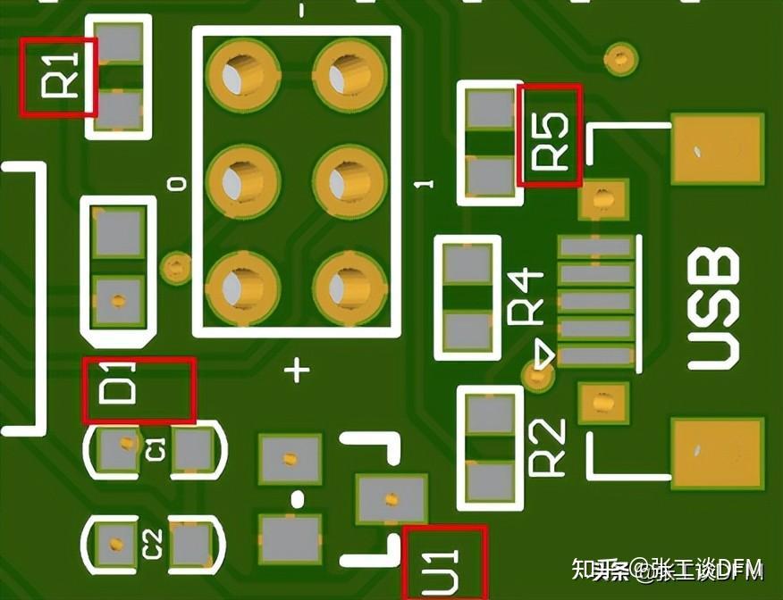 板子贴片led正负极图解图片