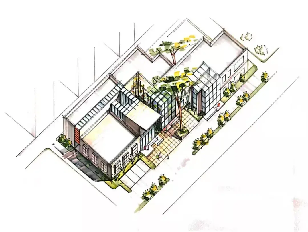 干货分享建筑快题轴测图