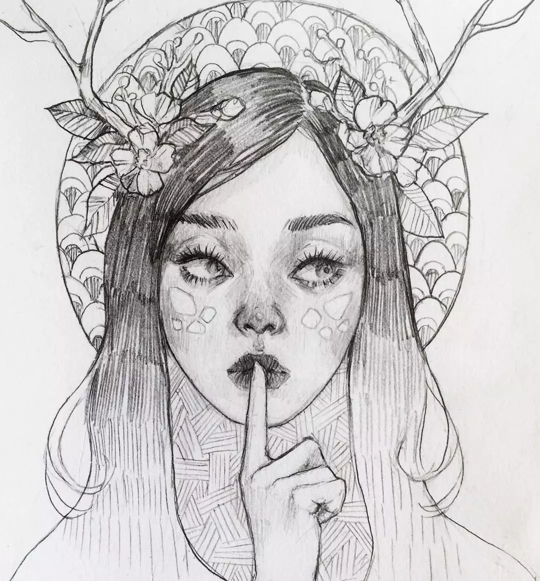 贼贼贼贼美她画的铅笔美人寥寥几笔美醉了2200000粉丝