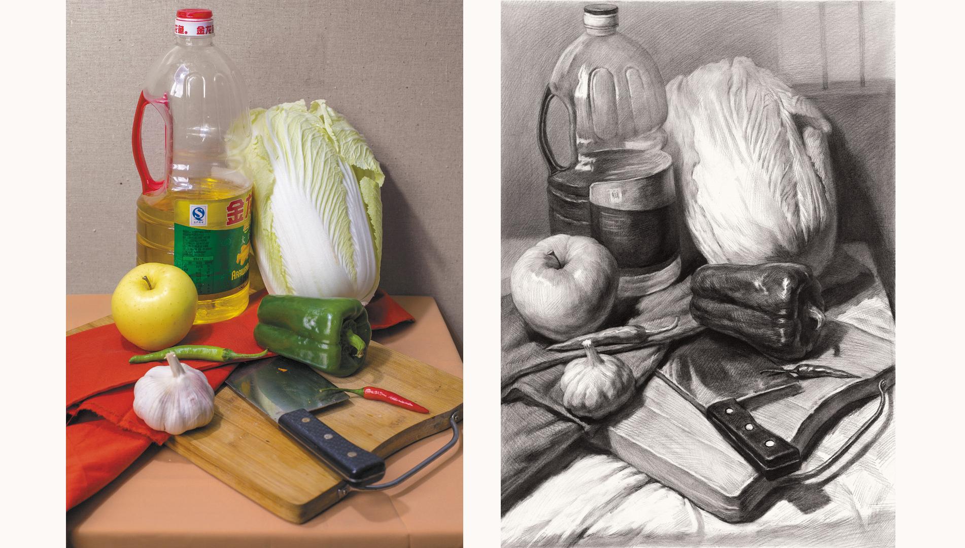 素描静物写生中需注意的三大问题
