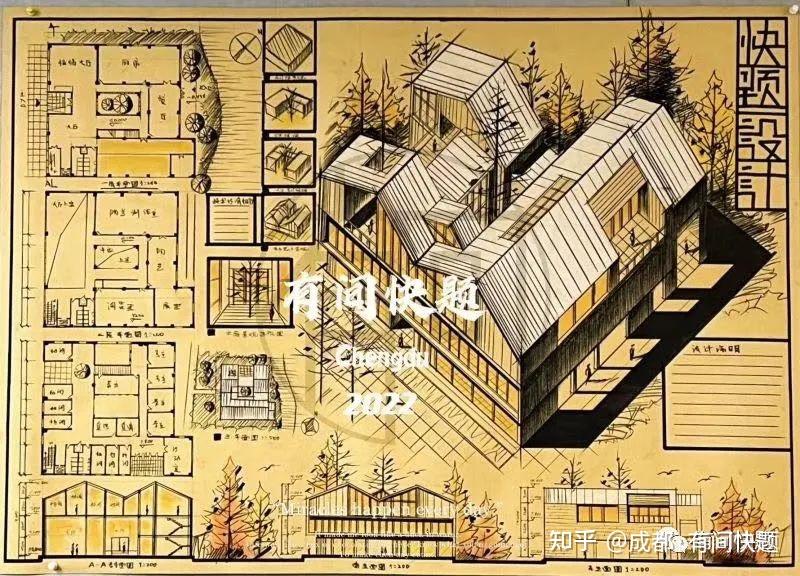 建筑学考研:凸显方案特色的素描快题表达 - 知乎
